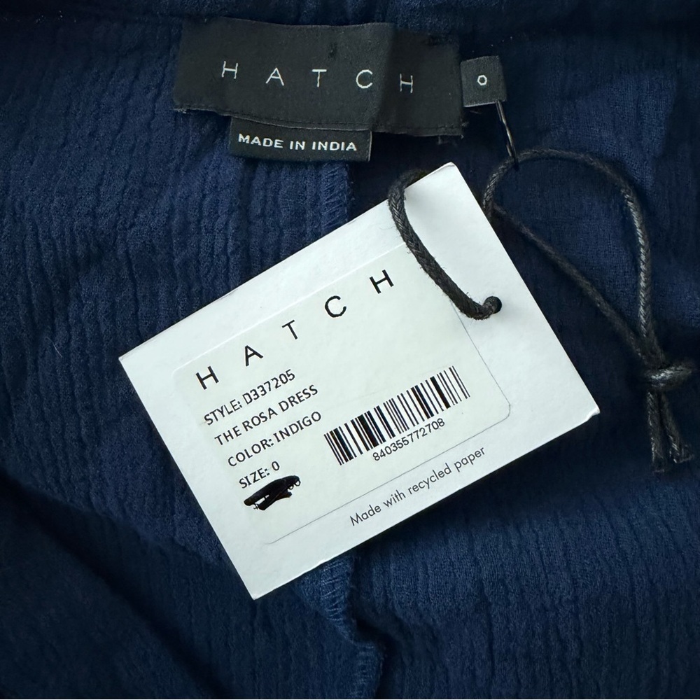 HATCH Maternity Women’s Indigo The Rosa Dress Size 0 NWT - Picture 5 of 5